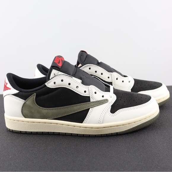 Travis Scott Air Jordan 1 Low low top Green and black